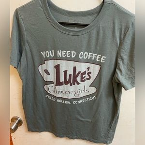 lightly worn Gilmore girls themed shirt